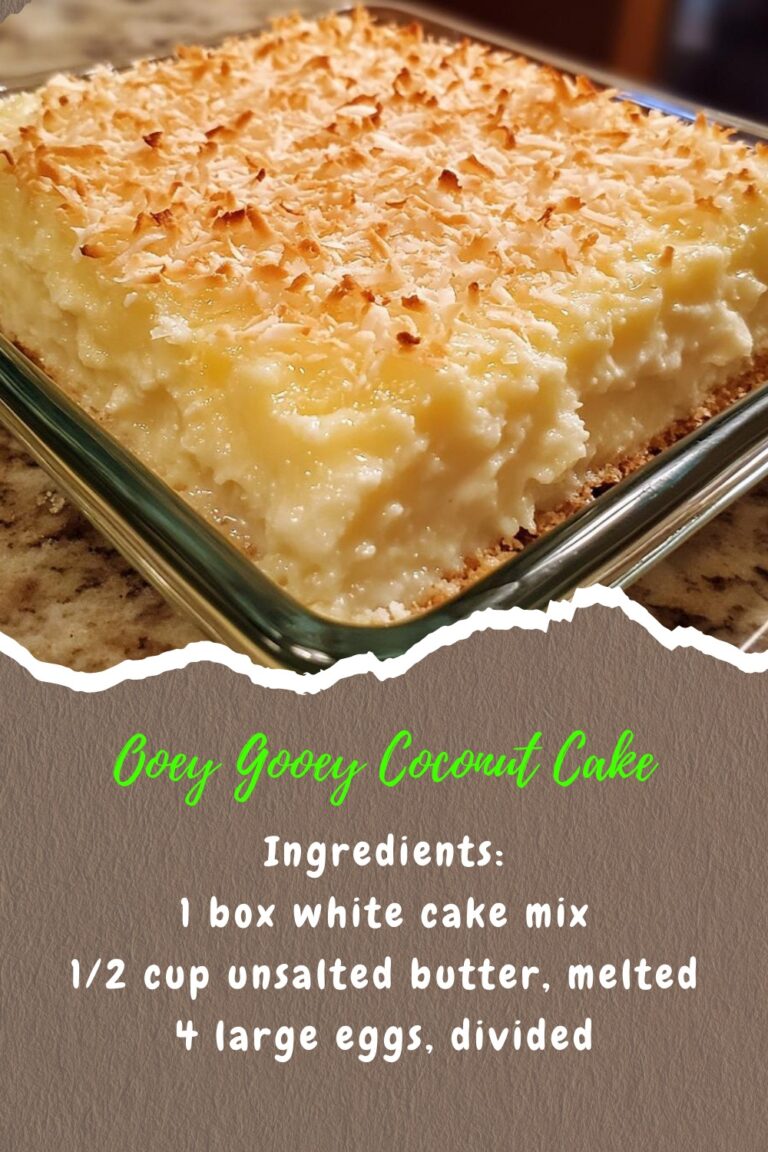 Ooey Gooey Coconut Cake – Easy & Irresistible Dessert Recipe