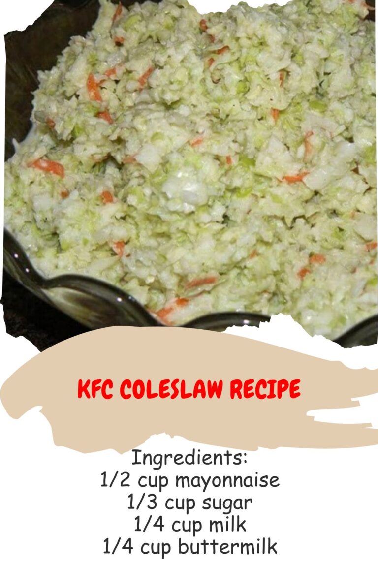 KFC Coleslaw Recipe – Creamy & Delicious Side