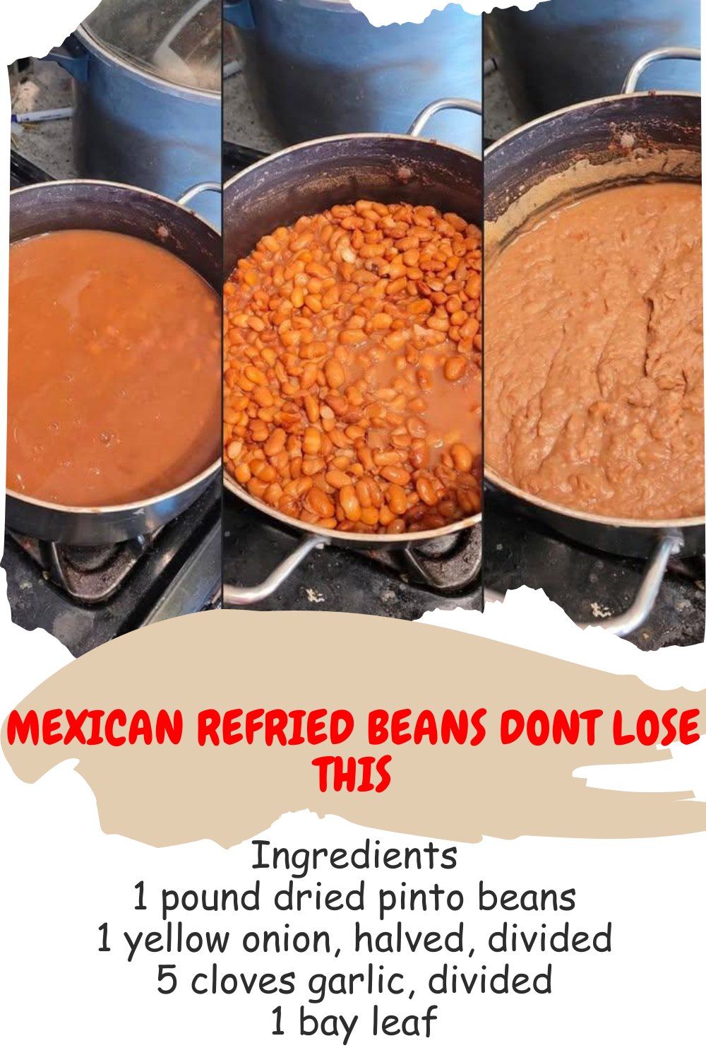 Mexican Refried Beans Recipe – Creamy & Delicious