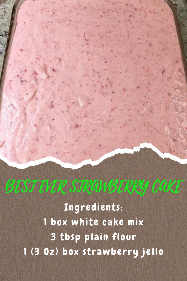 BEST EVER Strawberry Cake Recipe – Moist & Delicious