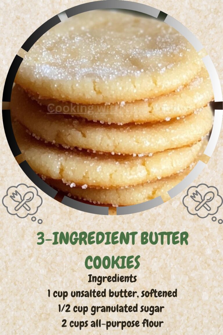 Easy 3-Ingredient Butter Cookies Recipe