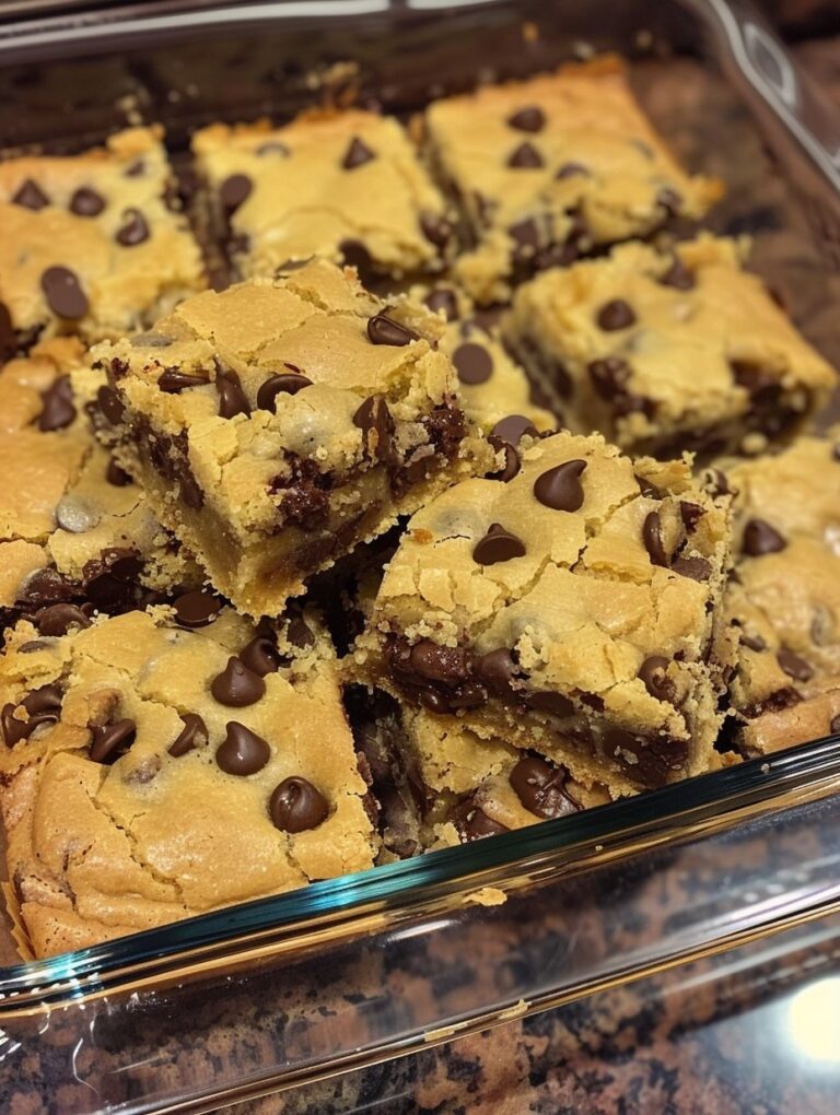 Lazy Chocolate Chip Cookie Bars Recipe (Quick & Easy)