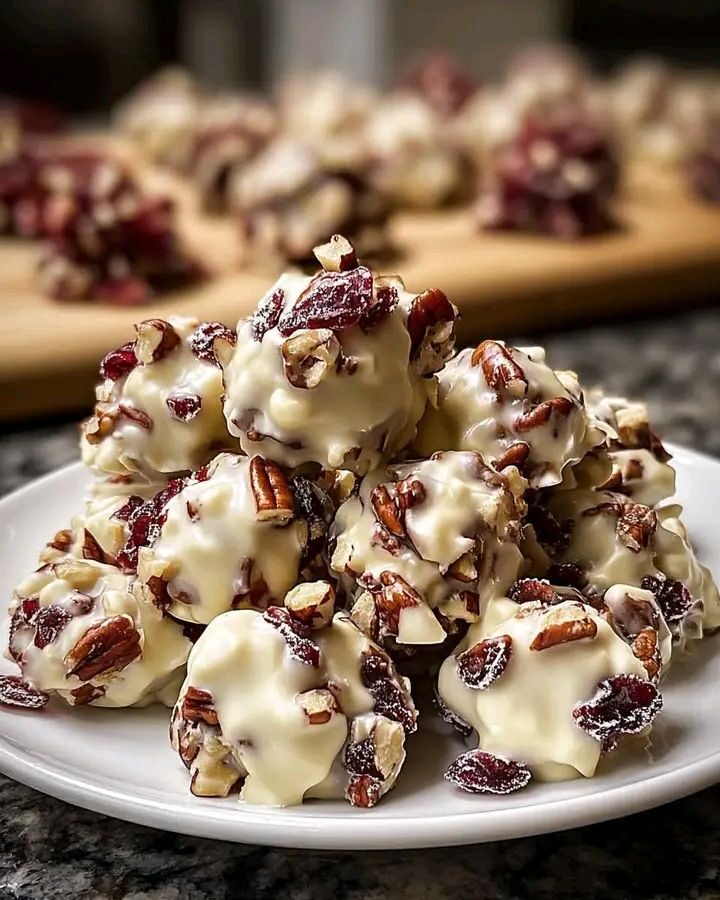 White Chocolate Cranberry Pecan Clusters Recipe