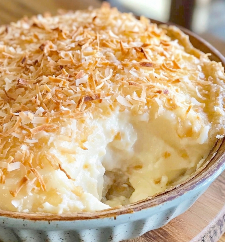Impossible Coconut Custard Pie Recipe – Easy Layered Pie
