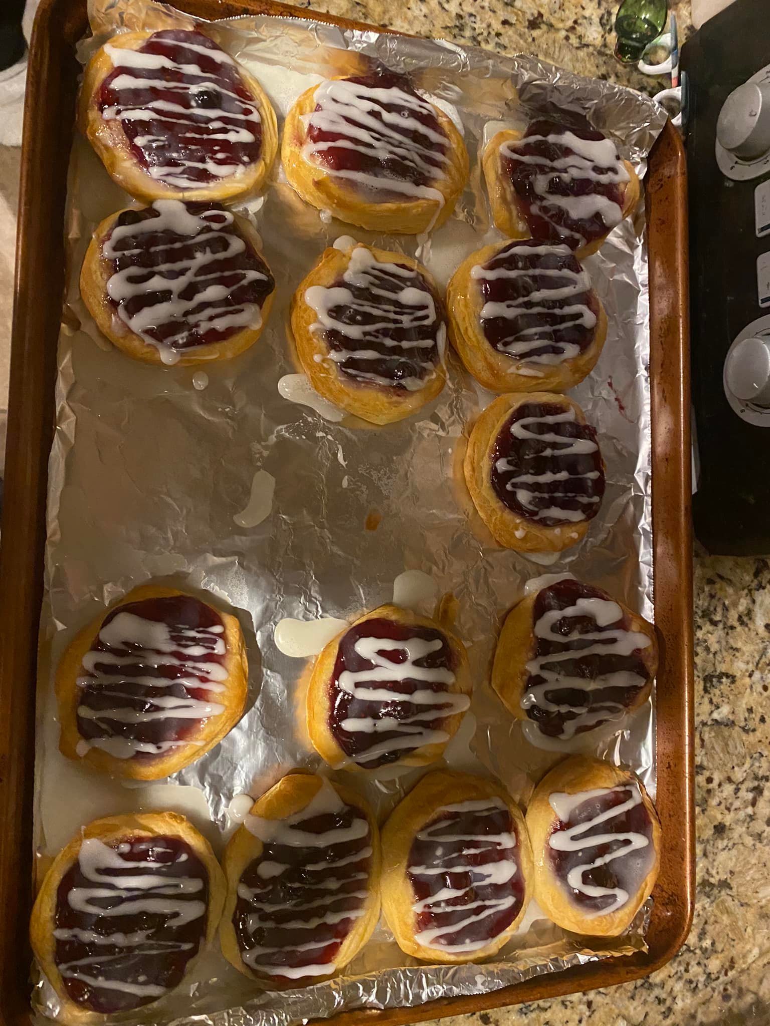 Easy Biscuit Pie Bombs With Icing