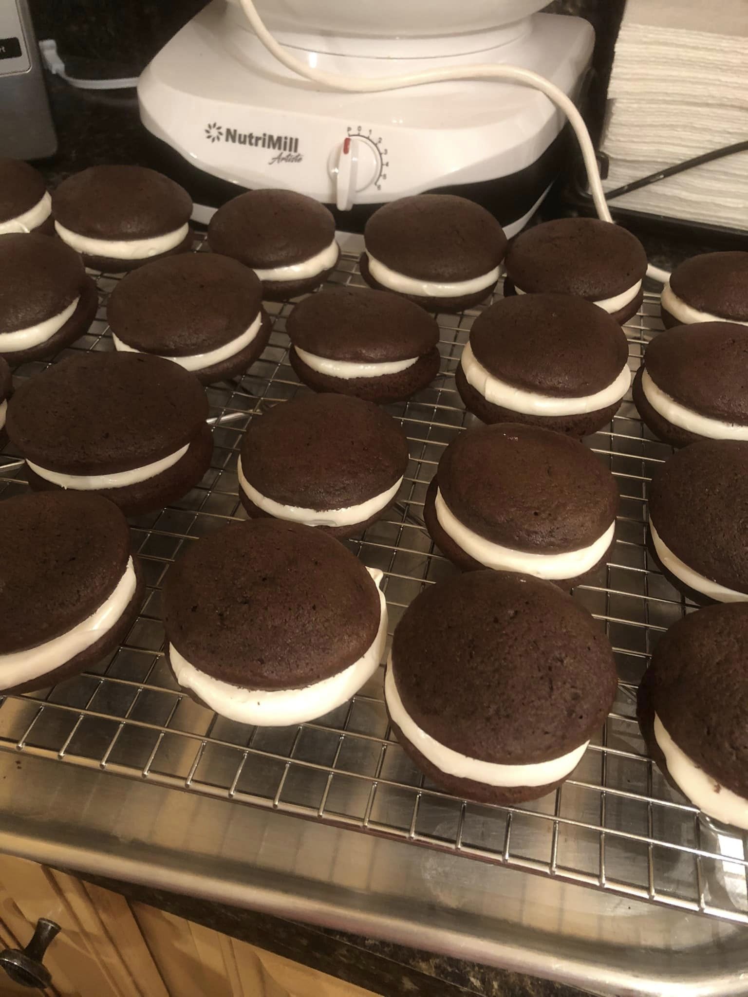 Classic Chocolate Whoopie Pies with Marshmallow Filling