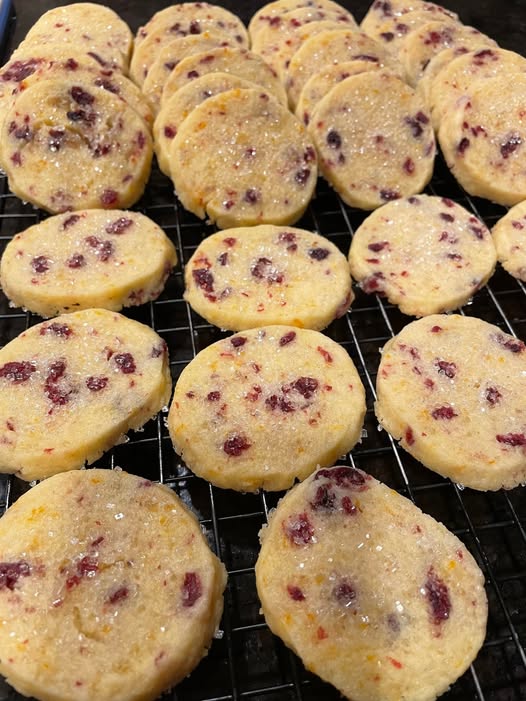 Cranberry Orange Shortbread Easy Slice and Bake Cookies
