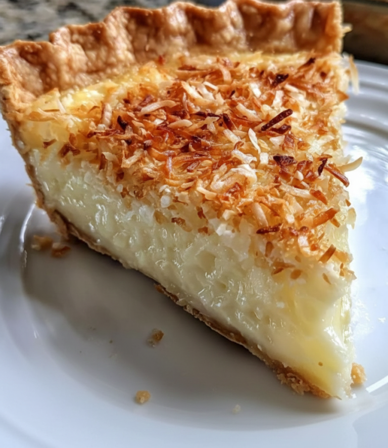 Coconut Magic Custard Pie – Creamy and Tropical Dessert