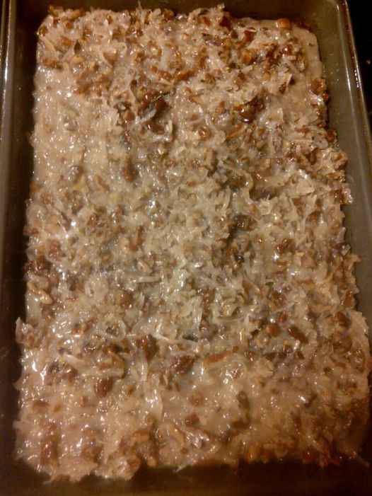 Southern Pineapple Cake with Coconut and Nuts