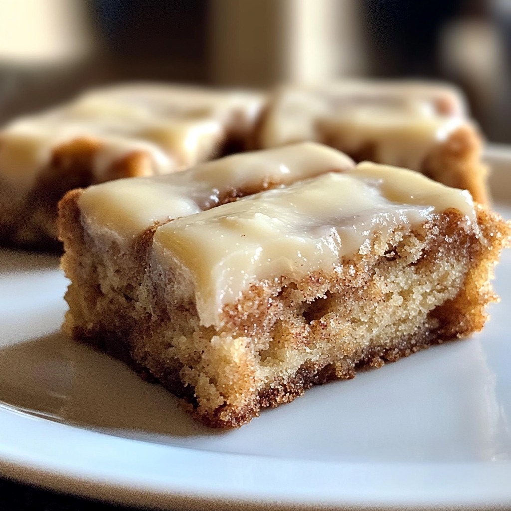 Easy Cinnamon Roll Blondies Recipe