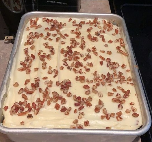 Easy Carrot Cake Sheet Cake with Cream Cheese Frosting