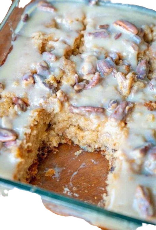 Butter Pecan Praline Poke Cake Recipe