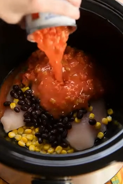 Slow Cooker Crack Chicken Chili Creamy Recipe