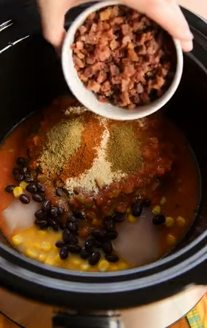 Slow Cooker Crack Chicken Chili Creamy Recipe