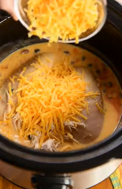 Slow Cooker Crack Chicken Chili Creamy Recipe