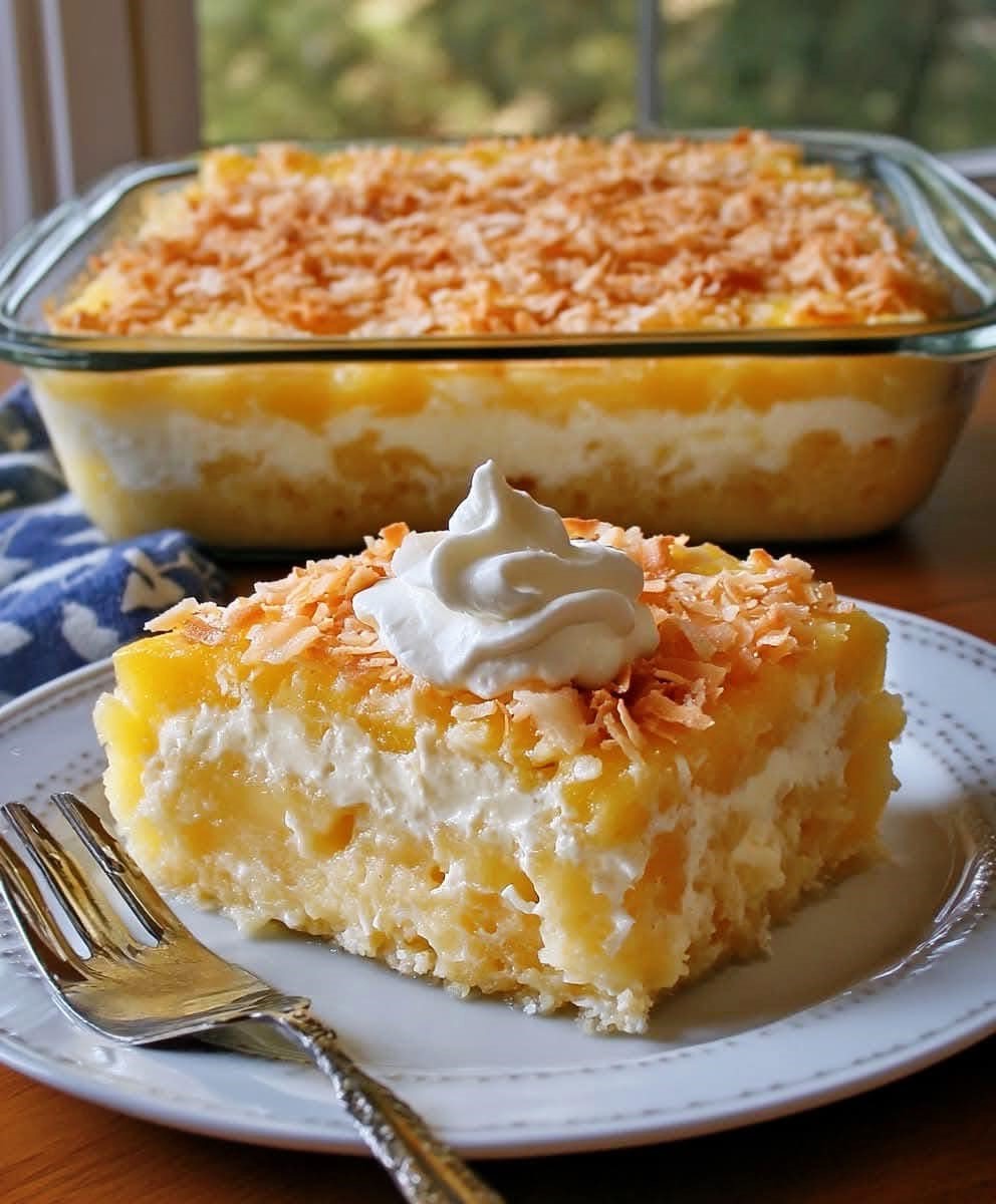 Pineapple Coconut Dream Cake (Easy Poke Cake Recipe)