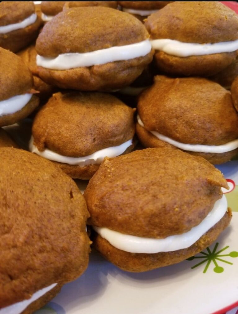 Pumpkin Whoopie Pies Soft Cream Cheese Filling
