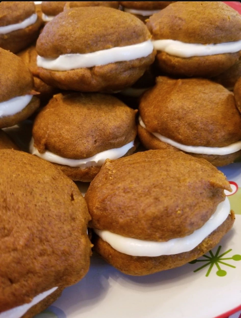 Pumpkin Whoopie Pies Soft Cream Cheese Filling
