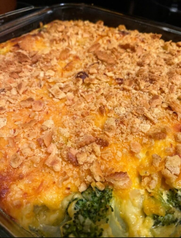 Ritz Cracker Broccoli Cheese Casserole