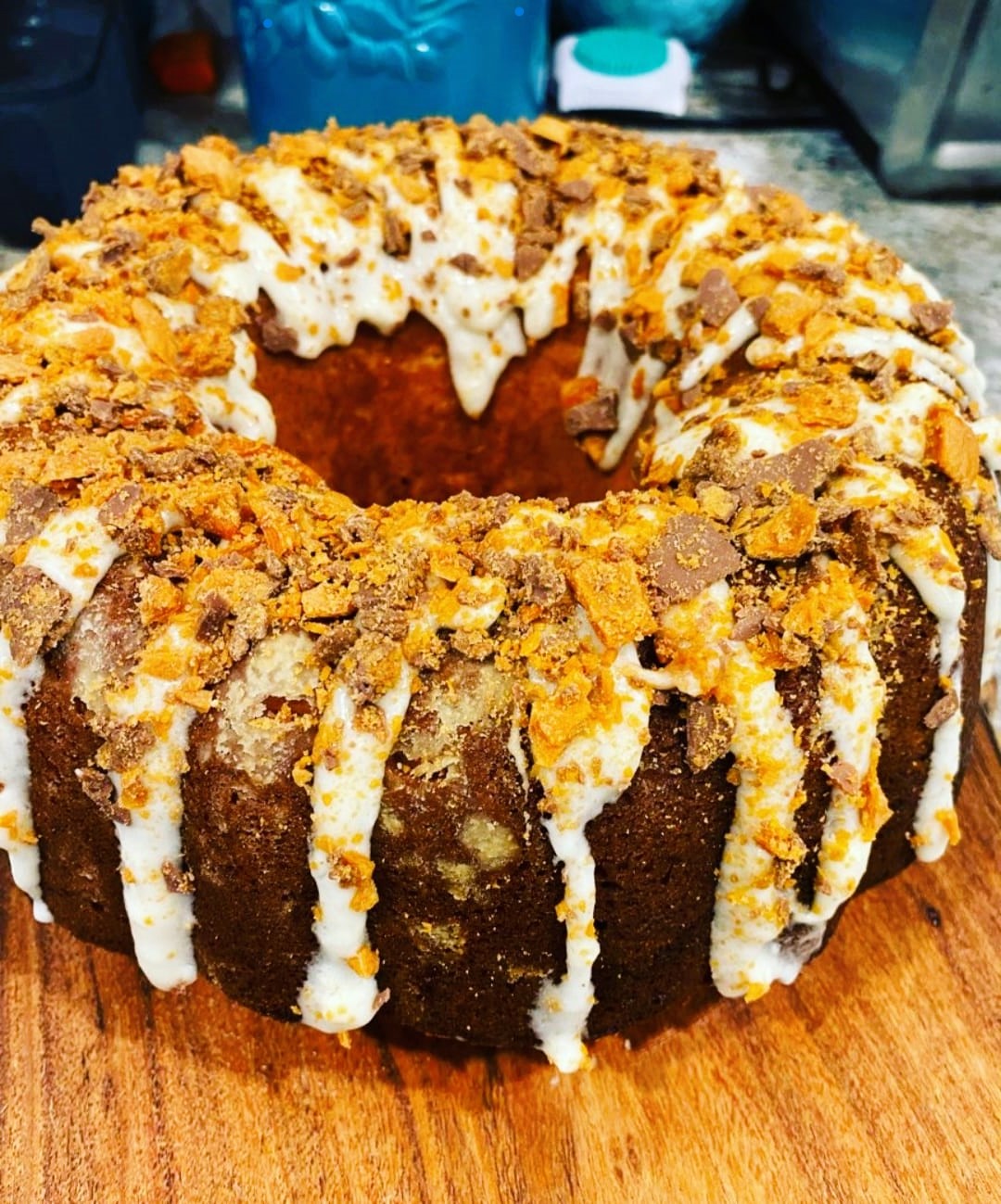 Butterfinger Bundt Cake Recipe Easy Homemade Dessert