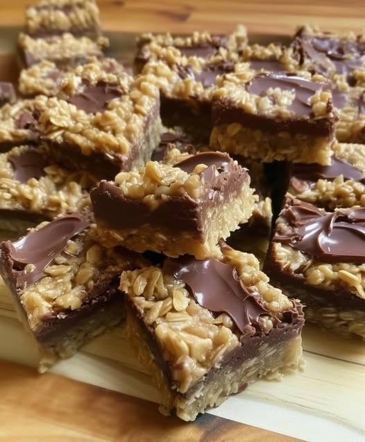 No Bake Chocolate Oat Bars Recipe