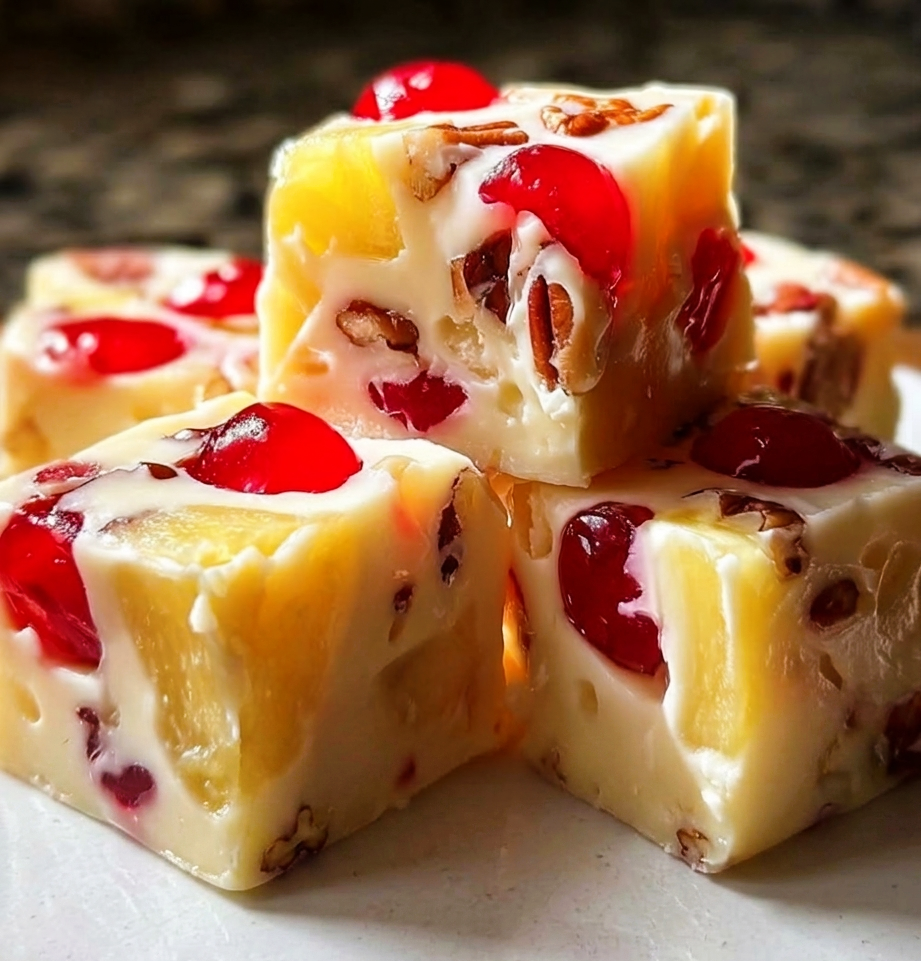 Pineapple Upside Down Cake Fudge