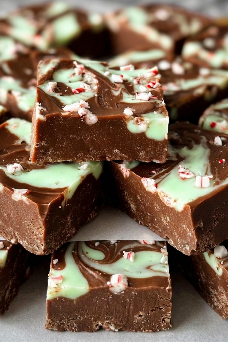 Mint Chocolate Fudge Easy Homemade Recipe