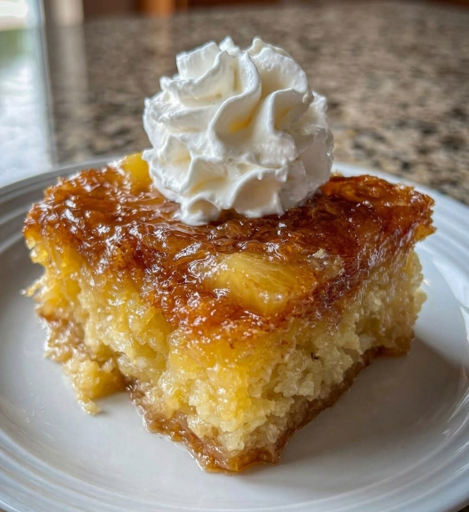 Gooey Amish Pineapple Dump Cake Recipe