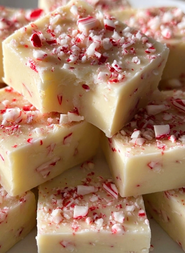 White Chocolate Peppermint Fudge Recipe