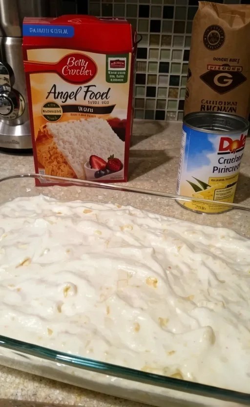 2-Ingredient Pineapple Angel Food Cake